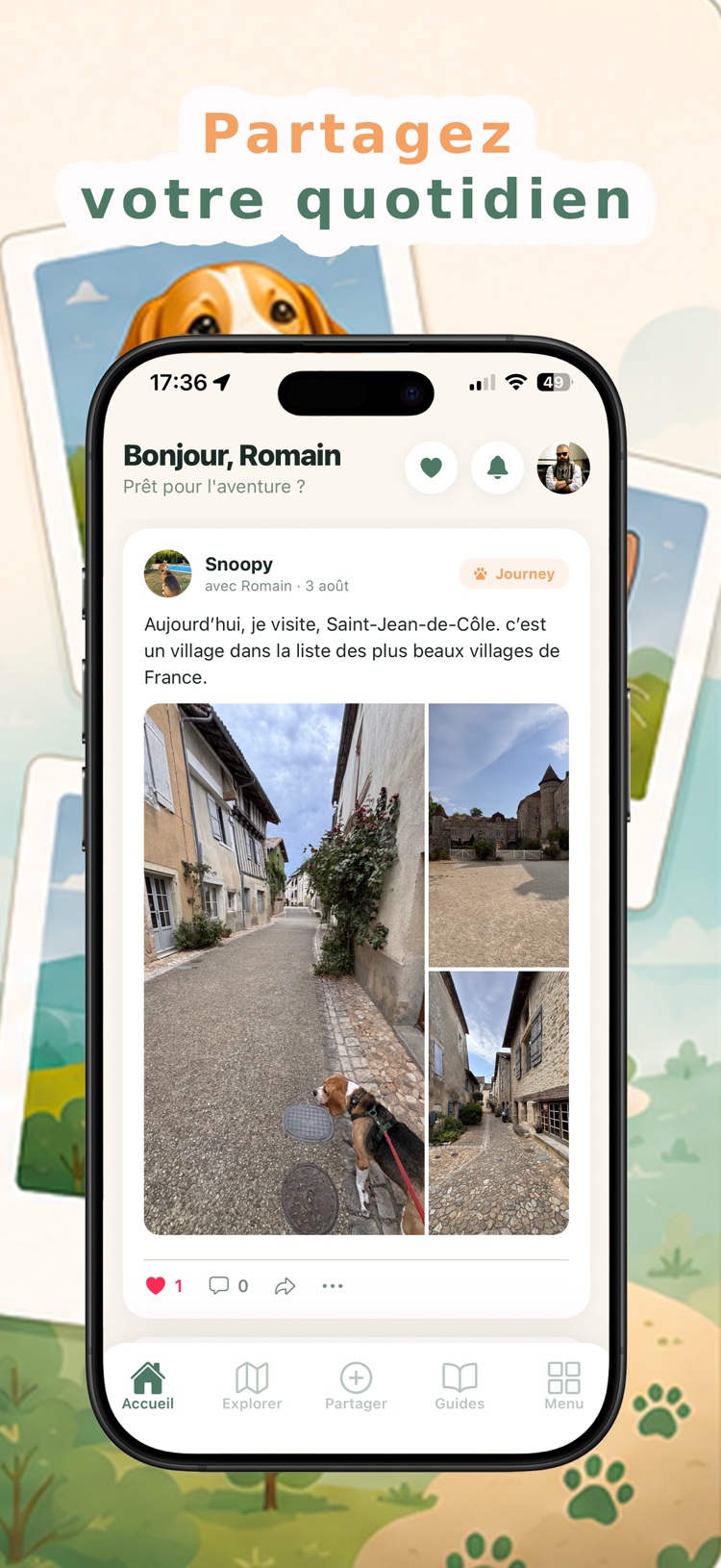 Découvrez l'application 1/5