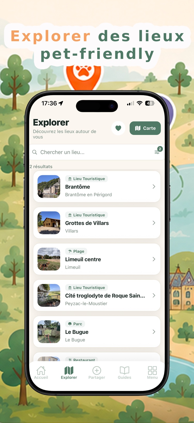 Découvrez l'application 2/5